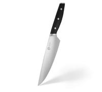 MasterChef Cuchillo Chef Profesional, Cebollero en Acero Inoxidable con Alto Contenido en Carbono con Cabezales y Asas de Triple Remache, Espiga Llena, Hoja Longitud 20cm