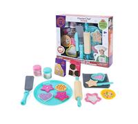 MasterChef Junior Baking Set - Set de Preparación de Galletas con 21 Accesorios, Incluye Rodillo, Moldes, Toppings y 9 Galletas de Fieltro, Juego Imaginario Divertido y Educativo, Famosa (MTE03000)