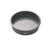 MasterClass 18cm Loose Based Sandwich Tin with PTFE, PFOA and BPA Free Non Stick, Robust 1mm Thick Carbon Steel, 7 Inch Round Cake Pan