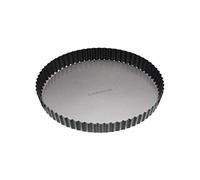Molde para tarta/quiche con base extraíble, antiadherente, acero, negro, 28 cm (11 inches)