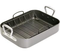 MasterClass Asador con rejilla de acero plateado