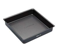 MasterClass Bandeja cuadrada para sándwiches, molde para tartas con PTFE, PFOA y BPA antiadherente, robusto acero al carbono de 1 mm de grosor, cuadrada, 20 cm , gris