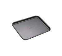 MasterClass Bandeja de horno antiadherente sin PTFE, PFOA ni BPA, robusta de acero al carbono de 1 mm de grosor para hornear y asar, acero al carbono, 24 x 18 cm, gris