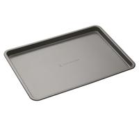 MasterClass Bandeja de horno, Bandeja de horno antiadherente para hornear y asar 35x25x2cm, con mangas, Gris