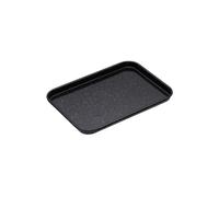 MasterClass Bandeja de horno pequeña, esmalte vítreo resistente a los arañazos y apta para inducción, acero de 1 mm de grosor, 24 x 18 cm, negro