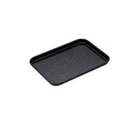 MasterClass Bandeja de horno pequeña, esmalte vítreo resistente a los arañazos y apta para inducción, acero de 1 mm de grosor, 24 x 18 cm, negro