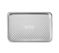 MasterClass Bandeja Grande de Aluminio Reciclado para Hornear, 40 x 27cm, Apilable | Distribución Superior del Calor y Resistente a la Deformación