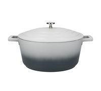 MasterClass Cacerola con tapa, grande 5L/28 cm, aluminio fundido ligero, apta para horno y placa de inducción, gris ombre