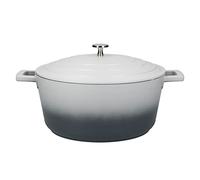 MasterClass Cacerola con tapa, grande 5L/28 cm, aluminio fundido ligero, apta para horno y placa de inducción, gris ombre