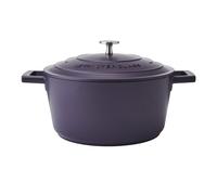 MasterClass Cacerola de aluminio fundido morado, 24 cm, 4 litros, en caja de regalo