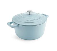 MasterClass Cacerola mediana con tapa de 4 L/24 cm, aluminio fundido ligero, apto para inducción, horno y horno