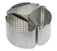 MasterClass Cestas separadoras de cacerolas, Juego de 3 separadores de cacerolas de acero inoxidable, 20 cm (8''), Plateado