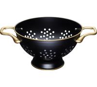 MasterClass Colador de Acero Inoxidable, Negro Mate / Efecto Latón, 25 cm