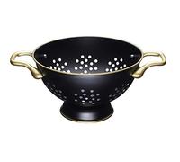 MasterClass Colador de Acero Inoxidable, Negro Mate / Efecto Latón, 25 cm