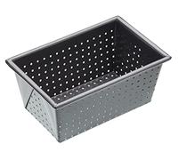 MasterClass Molde perforado para pan Crusty Bake 1 lb – Acero al carbono 1 mm sin PTFE/PFOA/BPA
