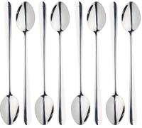 MasterClass Cucharas Latte para Lattes, Helados, Batidos, Acero inoxidable, 12 cm, Juego de 4, Plata (Paquete de 2)