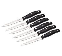 MasterClass Cuchillos de Lujo para Carnes (Juego de 6), Negro