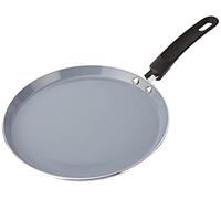 MasterClass Eco Induction Crepe / Pancake Pan con Químicos Saludables y PTFE, PFOA y BPA Free Non Stick, Aluminio / Hierro, Negro / Azul, 24 cm