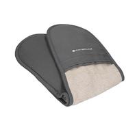 MasterClass Guantes de Horno Profesionales de Lujo, Resistentes al Calor y de Doble Cara, Algodón Resistente, Guantes Antideslizantes para Cocinar y Hornear, Gris
