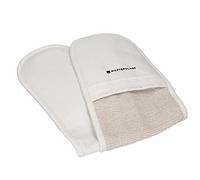 MasterClass Guantes de Horno Profesionales de Lujo, Resistentes al Calor y de Doble Cara, Algodón Resistente, Guantes Antideslizantes para Cocinar y Hornear, Crema