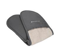 MasterClass Guantes de Horno Profesionales de Lujo, Resistentes al Calor y de Doble Cara, Algodón Resistente, Guantes Antideslizantes para Cocinar y Hornear, Gris
