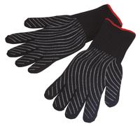 MasterClass – Guantes profesionales de seguridad resistentes al calor para horno – Negros