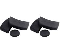 MasterClass Juego de Mangas de Sartén para Cacerolas de Aluminio Fundido, Silicona de Fácil Agarre, 3 Piezas, Negro (Paquete de 2)