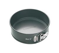 MasterClass Molde de 20 cm con PTFE, PFOA y BPA libre de antiadherente, robusto de 1 mm de espesor de acero al carbono y base suelta, 8 pulgadas de pan redondo, gris