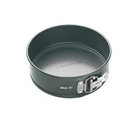MasterClass Molde de 20 cm con PTFE, PFOA y BPA libre de antiadherente, robusto de 1 mm de espesor de acero al carbono y base suelta, 8 pulgadas de pan redondo, gris