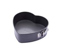 MasterClass Molde de 22,5 cm para tartas en forma de corazón con base suelta y antiadherente sin PTFE, PFOA ni BPA, cierre Springform, robusto acero al carbono de 1 mm, molde de 9 pulgadas