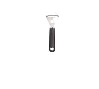 MasterClass Pelador de patatas en forma de Y con mango de agarre suave, acero inoxidable, 16 cm, negro
