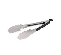 MasterClass Pinzas de cocina de acero inoxidable con mango blando, 23 cm (9'')