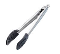 MasterClass Pinzas de cocina de metal con cabeza de nylon, 28 cm (11'')