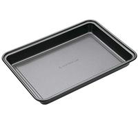 MasterClass Sartén antiadherente para brownies, sin PTFE, PFOA ni BPA, robusto acero al carbono de 1 mm de grosor, 27 cm x 20 cm, negro