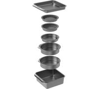 MasterClass Set completo para horno antiadherente en acero negro