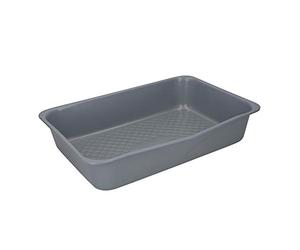 MasterClass Smart Ceramic Roasting Tins con revestimiento antiadherente sin PTFE, PFOA y BPA, acero al carbono, apilable en caja de regalo Juego de 2 bandejas grandes para asar profundas / tapa