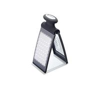 MasterClass Smart Space Rallador de Queso Plegable y Plano de 3 Vías de Acero Inoxidable - Negro