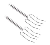 MasterClass Tenedores de acero inoxidable para levantar carne (Juego de 2), Plateados