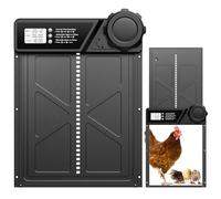 MASTERFUN Batería automática grande para pollos, tapa de pollo de aluminio, con pantalla grande, temporizador, manual, protección inteligente para gallinas