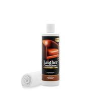 Masterguard Acondicionador de cuero con solución a base de agua con paño de microfibra - Interior de coche, muebles, zapatos, botas, sofás y monederos - Restaurador y acondicionador de cuero para