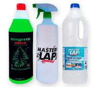 MasterLap - Nicegreen Ultra Pack Eléctrico - Limpiador Ecológico con Difusor + Agua Destilada 2L, Ideal para Coches Eléctricos y Hogar