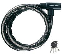 MASTER LOCK 8115EURDPS Candado, Llave, Exterior, para Bicicleta, Moto, Scooter, Unisex, Negro, 1,2 m Cable