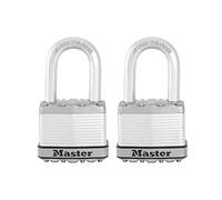 MasterLock CO M5XTLFCCSEN - Candado laminado (2 unidades, 2 unidades)