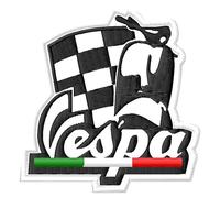 Masterpatch - Parche diseñado para fanáticos de Vesp, ciclomotor, bandera a cuadros GTS GTV 946 Sprint, motocicleta, Aufnäher, parche Bordado Brodé Patche écusson Toppa ricamata