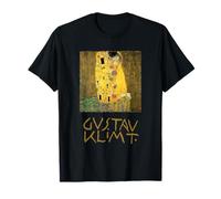 MasterpieceCafe Gustav Klimt Museum Collection - Camiseta Art Nouveau - Vintage - Unisex - Manga Corta - Talla S - Negro