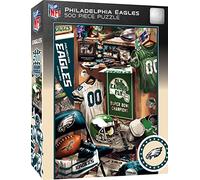 MasterPieces Game Day - Rompecabezas de 500 piezas para adultos, vestuario de los Philadelphia Eagles de la NFL, 15 x 21 pulgadas