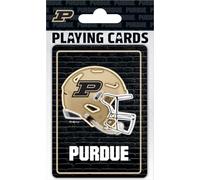 Masterpieces Naipes de juego con licencia oficial de la NCAA Purdue Boilermakers estilo neón, baraja de 54 cartas para adultos