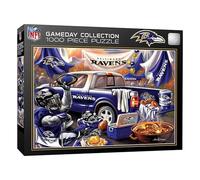 MasterPieces NFL Tailgate Puzzles Collection - Rompecabezas de 1000 piezas de la colección Baltimore Ravens NFL Gameday