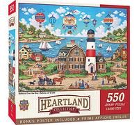 MasterPieces Puzzle de 550 piezas para adultos, familiares o niños - Globos sobre la bahía - 18 "x24"