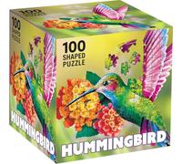 MasterPieces Rompecabezas con forma de colibrí de 100 piezas para familias, 11.5 x 11.5 pulgadas